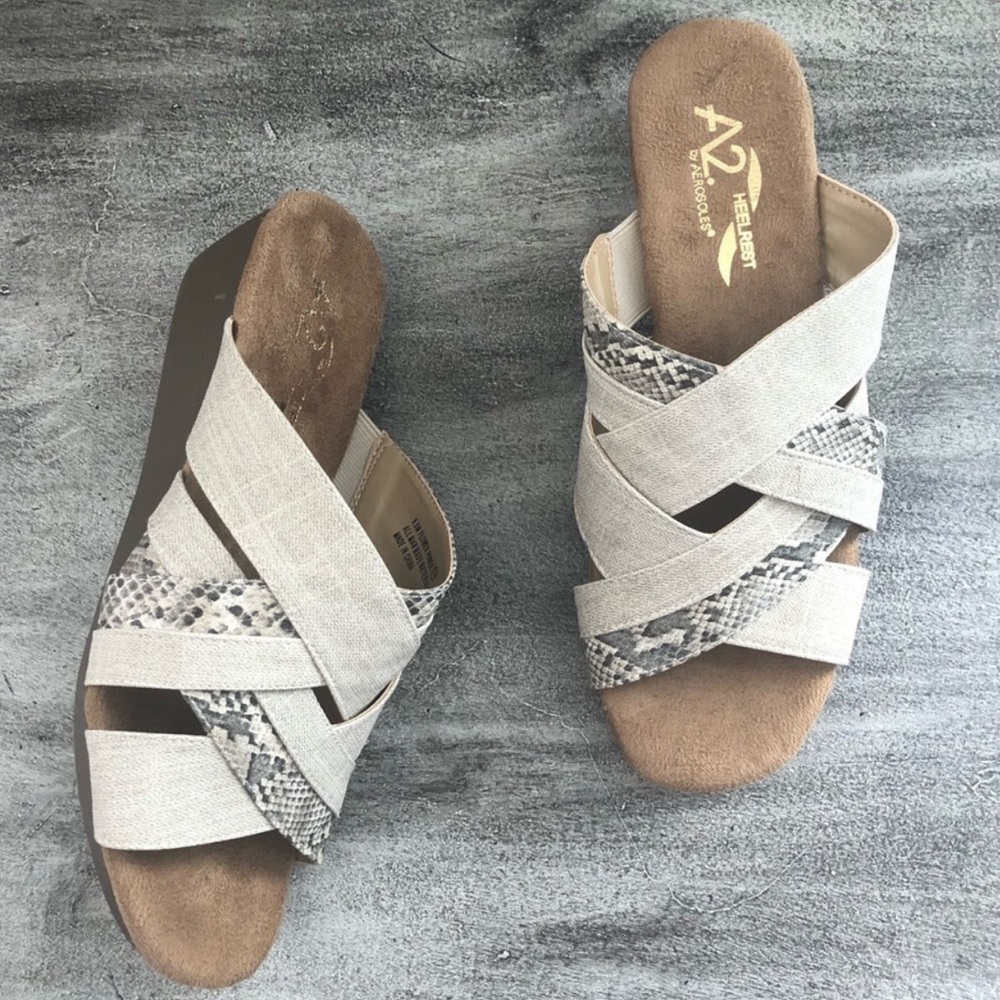 A2 by Aerosoles Flower Power Wedge Sandals